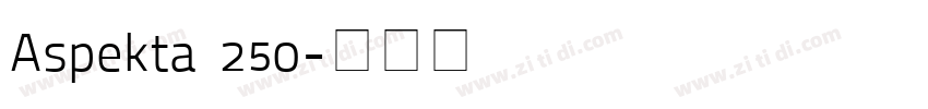 Aspekta 250字体转换